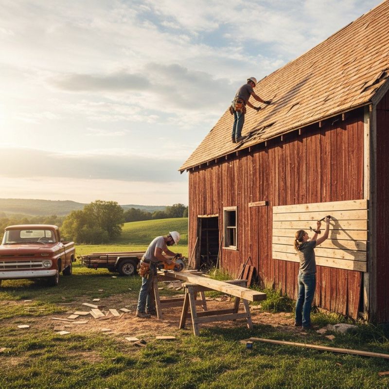 Local Barn Restoration pros at work